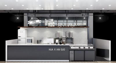 简欧奶茶咖啡店3D模型下载